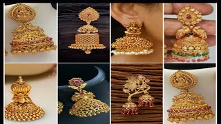 Latest jimikki collection designs|latest gold earrings 2023| Butta kammalu latest designs gold