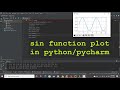 how to plot a sin wave in python | how to plot a sin wave in pycharm | sin function plot in python