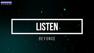Listen - Beyonce (Lyrics Video)