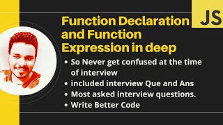 JavaScript Function Expression vs Declaration (Hindi)