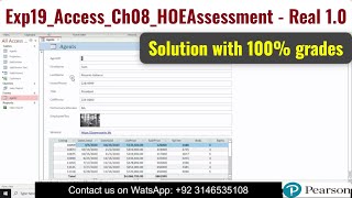 Exp19_Access_Ch08_HOEAssessment - Real 1.0  | Exp19_AC_Ch08_Grader_HOE_AS #accessch08 #Real1.0 #ac