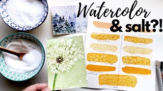 Watercolor and salt: a how-to guide to creating perfect textures with salt