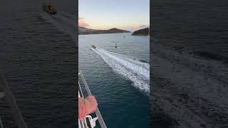 Leaving St Thomas USVI on Rhapsody of the Seas \u0026 Pilot Boat