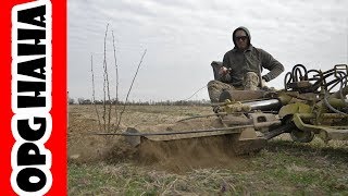 (2019) Deutz Fahr orchard tractor at work | Inter-row cultivation | Calderoni FPR