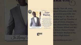 Leaton Wharton | Funeral Service #funeral #obituariesbb #bb #barbados #obituaries