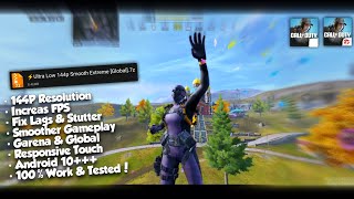 ⚡ Ultra Low 144p Smooth Extreme Config in COD Mobile | CODM Config Update