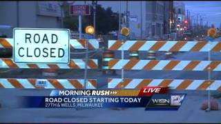 Ramp, road closures create commuter headaches in Milwaukee