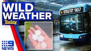 NSW hit with severe storms as wild weather continues | 9 News Australia
