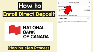 Enroll Direct Deposit National bank of Canada | Set Up NBC Direct Deposit Payroll Authorization Form