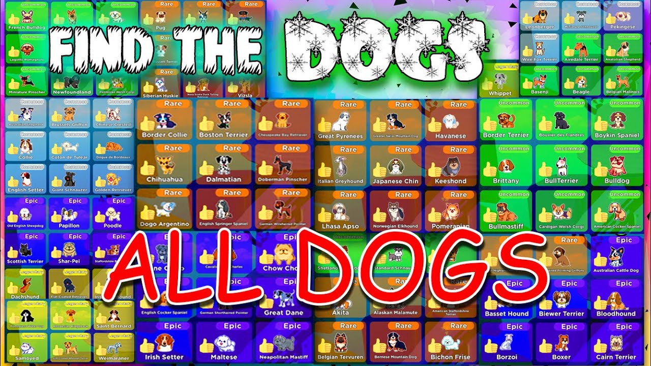 Find The Dogs All Dogs Roblox Youtube