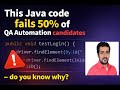 This Java code destroyed 50% of QA Automation interviews 😱