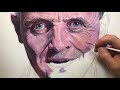 【油絵】映画 羊たちの沈黙 ハンニバル・レクター博士　oilpainting hannibal lecter the silence of the lambs