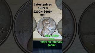 1969 S Penny LATEST Prices Has 3xs #penny #info #coins #price