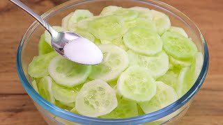 Eat this cucumber salad for dinner every day and you will lose belly fat!