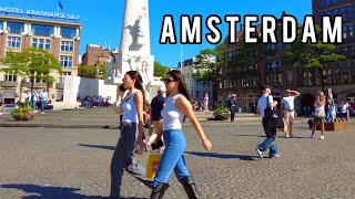 🇳🇱 Amsterdam Summer Walk 4K - Stationseiland - Centraal station - Centrum Live