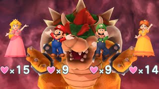Mario Party 10 - Peach, Mario, Luigi, Daisy vs Bowser - Chaos Castle