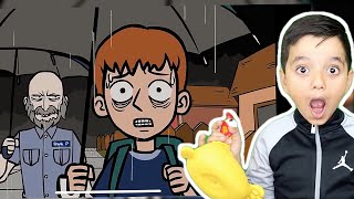 KIDS & Mr. Chicken REACT To Dangmattsmith True Story Scary Animations at 3 am - Do Not Watch B4 Bed