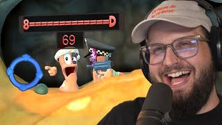 Uma partida de CINEMA 👐 | Worms Revolution