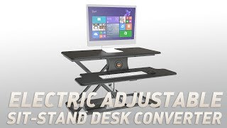 Electric Height Adjustable Sit-Stand Desk Converter - PrimeCables®