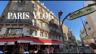 パリVlog🇫🇷フランス観光初日：ルーブル美術館のおしゃれカフェで世界美しい体験 (モクシーホテル宿泊記,アイスクリーム,パリ散策)