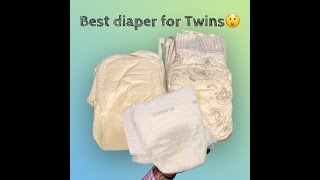 Best Diapers for Twins 😮 Coterie vs DYPER vs Huggies Little Movers #twinmom #diapers