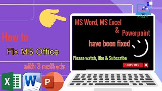 How to Fix: Word, Outlook, Excel is Not Opening || MS office is not running on Windows11 & Windows10