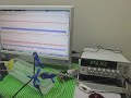 流水式超音波実験（音響流制御）　ultrasonic labo