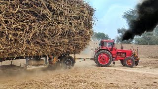 510.1 Belarus Tractor Heavy Load Trailer Pulling On Remp and tractor fail video || tractor video