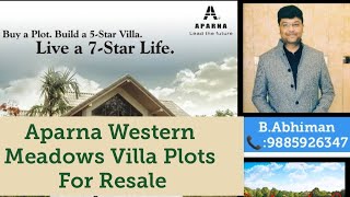 #Mokila  #openplots for sale Gated Community #Aparna western meadows#kondakal#Shankerpally