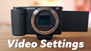 Sony ZV-E10 Settings for Video | Every Menu for Video