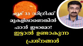 ചൂട് 33 ഡിഗ്രിക്ക് മുകളിലാണെങ്കില്‍ ഫാന്‍ ഇടാമോ? ഇട്ടാല്‍ ഉണ്ടാകുന്ന പ്രശ്നങ്ങള്‍