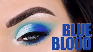 JEFFREE STAR BLUE BLOOD EYESHADOW PALETTE | Eye Makeup Tutorial
