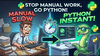 Why do it manually when Python can do it in seconds? 🐍💻✨ | Python Script