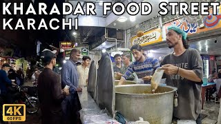 Kharadar Food Street Karachi - Walking Tourist 4K