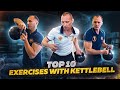 Crazy muscle pumping with a 16 kg kettlebell for strength and explosive punching