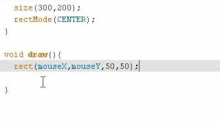Processing: Interactivity part 1