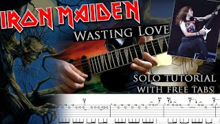 Iron Maiden - Wasting Love Janick Gers's solo lesson (with tablatures and backing tracks)