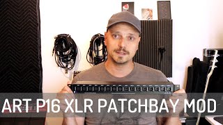 ART P16 XLR PATCHBAY MOD