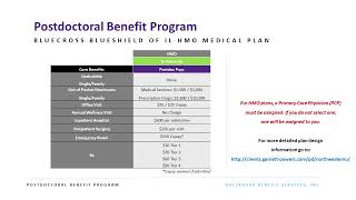 Northwestern University Postdoctoral Benefit Program Overview