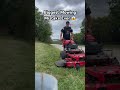 can’t believe this actually happened… lawncare mowing grass turf mistake mower zeroturn