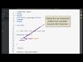 Local Variables in Javascript
