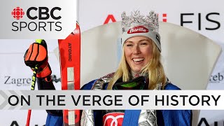 Mikaela Shiffrin closes in on Lindsey Vonn's women's World Cup record | CBC Sports