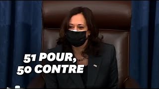 Pour la première fois, Kamala Harris fait basculer un vote du Sénat chez les démocrates