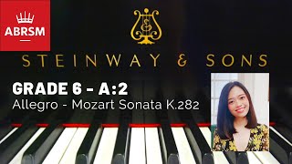 [OFFICIAL] 2021-2022 ABRSM Grade 6 A:2 Allegro, Mozart Sonata in Eb K.282 3rd movement