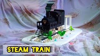 How to make a steam Train / Cardboard Steam Train and Caboose/ DIY Railway / HTS