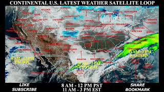 FULL USA Mon Jan 20 Latest Weather Satellite Animation Loop - Daily Real-Time Storm Tracking Radar