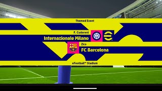 Barcelona vs Internazionale Milno #gaming #pes