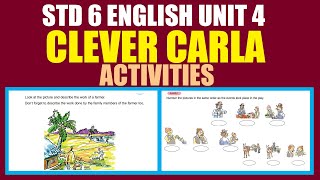 STD6 English Unit 4 Clever Carla Activities |Kite Victers English Class Worksheet|Umakkutty