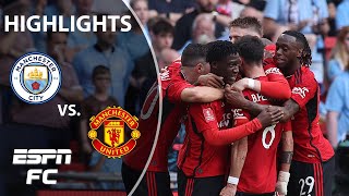 COMMANDING VICTORY 👏🏆 Manchester City vs. Manchester United | FA Cup Final Highlights | ESPN FC