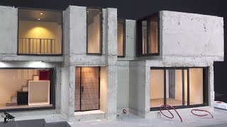 Making a Mini House from Concrete #4